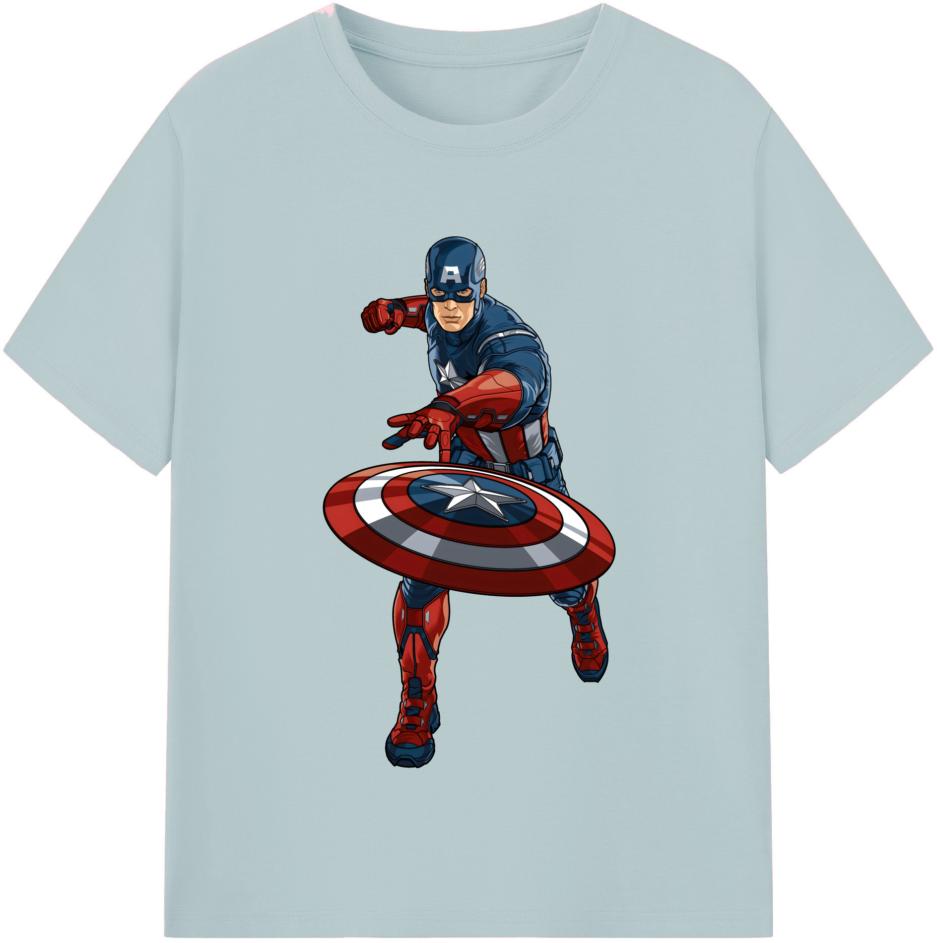 （画像用） アベンジャーズ The Avengers 綿100％半袖Tシャツ（フロントプリント）